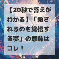 殺されるのを覚悟する夢のサムネイル