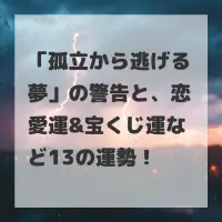 孤立から逃げる夢のサムネイル