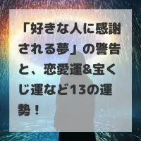 好きな人に感謝される夢のサムネイル画像