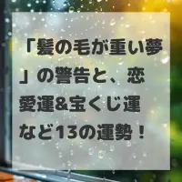 髪の毛が重い夢のサムネイル画像