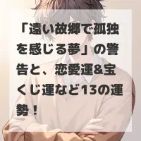 遠い故郷で孤独を感じる夢のサムネイル画像