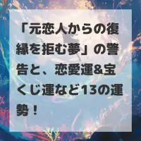 元恋人からの復縁を拒む夢のサムネイル