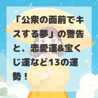 公衆の面前でキスする夢のサムネイル