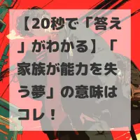 家族が能力を失う夢のサムネイル