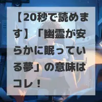 幽霊が安らかに眠っている夢のサムネイル