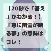 窓に幽霊が映る夢のサムネイル