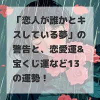 恋人が誰かとキスしている夢のサムネイル画像