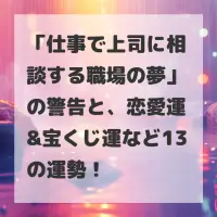 仕事で上司に相談する職場の夢のサムネイル