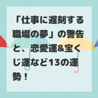 仕事に遅刻する職場の夢のサムネイル