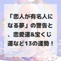 恋人が有名人になる夢のサムネイル
