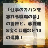 仕事のカバンを忘れる職場の夢のサムネイル