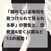 隠れている場所を見つけられて見られる夢のサムネイル