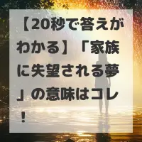 家族に失望される夢のサムネイル