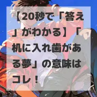 机に入れ歯がある夢のサムネイル