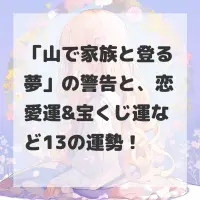 山で家族と登る夢のサムネイル