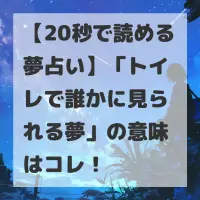 トイレで誰かに見られる夢のサムネイル