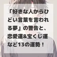 好きな人からひどい言葉を言われる夢のサムネイル