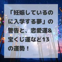 妊娠しているのに入学する夢のサムネイル画像