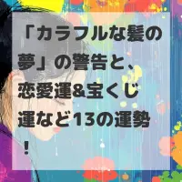 カラフルな髪の夢のサムネイル画像