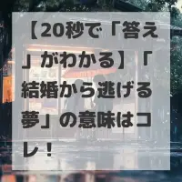 結婚から逃げる夢のサムネイル画像