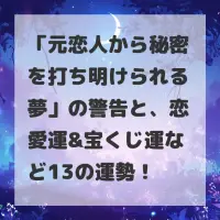 元恋人から秘密を打ち明けられる夢のサムネイル