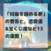 妊娠を諦める夢のサムネイル画像