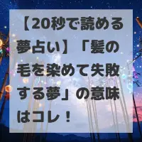 髪の毛を染めて失敗する夢のサムネイル画像