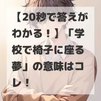 学校で椅子に座る夢のサムネイル
