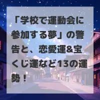 学校で運動会に参加する夢のサムネイル