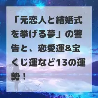 元恋人と結婚式を挙げる夢のサムネイル