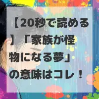 家族が怪物になる夢のサムネイル