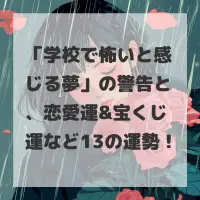 学校で怖いと感じる夢のサムネイル