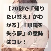 眼鏡を失う夢のサムネイル画像