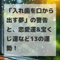 入れ歯を口から出す夢のサムネイル
