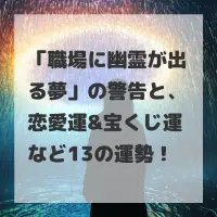 職場に幽霊が出る夢のサムネイル