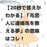 元恋人に連絡先を教える夢のサムネイル