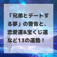 兄弟とデートする夢のサムネイル