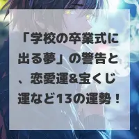 学校の卒業式に出る夢のサムネイル