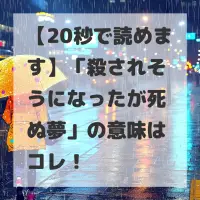 殺されそうになったが死ぬ夢のサムネイル