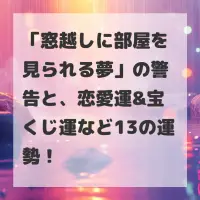 窓越しに部屋を見られる夢のサムネイル