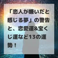 恋人が嫌いだと感じる夢のサムネイル