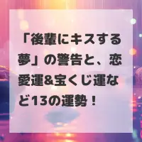 後輩にキスする夢のサムネイル