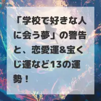 学校で好きな人に会う夢のサムネイル