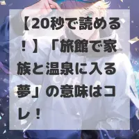 旅館で家族と温泉に入る夢のサムネイル