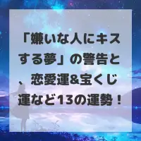 嫌いな人にキスする夢のサムネイル