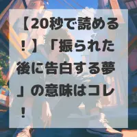 振られた後に告白する夢のサムネイル