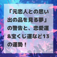 元恋人との思い出の品を見る夢のサムネイル