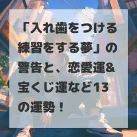 入れ歯をつける練習をする夢のサムネイル