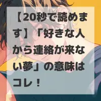 好きな人から連絡が来ない夢のサムネイル
