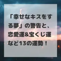 幸せなキスをする夢のサムネイル